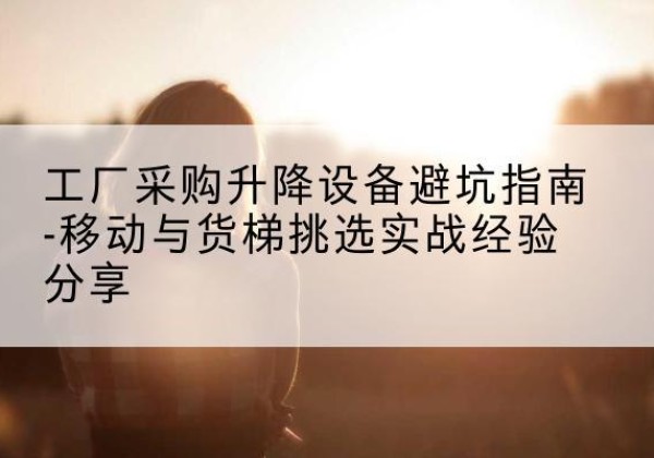 镇宁移动式升降机怎么选-工厂采购升降设备避坑指南-移动与货梯挑选实战经验分享